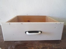Antike , alte  Schublade , Weichholz , Front weiß , vintage