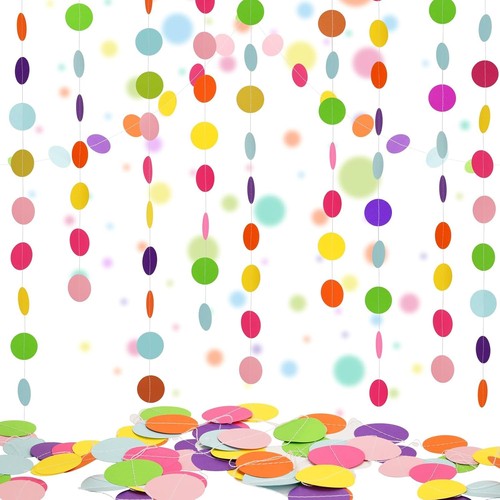 Regenbogen girlande 3x3 - regenbogen, 3x3,6m