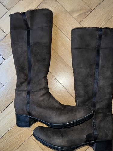 Brauner wildlederwinterstiefel - brauner,