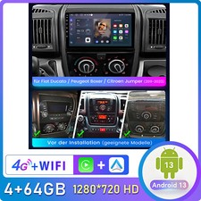 4+64G Android 13 Für Fiat Ducato 2011-2022 Autoradio GPS NAVI SAT DAB Carplay 4G