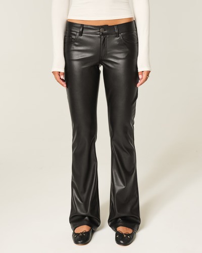 Hollister kunstlederhose low - hollister,