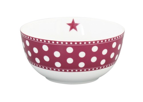 Müslischale dots pflaume - müslischale,