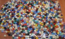 500 Gramm Glasperlen, Walzenperlen, mehrfach gereinigt  (x)