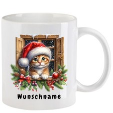 Tasse mit Katze mit
