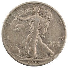 1/2 Dollar 1935 USA "Walking