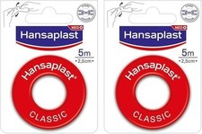 Hansaplast Classic Fixierpflaster Pflaster Rolle 5 m x 2,5 cm (Packung mit 2)