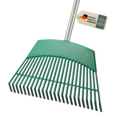 Rechen, Gartenrechen mit Stiel, Rasenrechen, Laubrechen, Garten Rechen Laubbesen