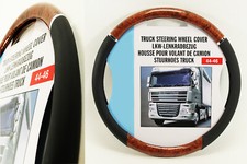 WOW LKW Lenkradhülle Lenkradbezug 44-46 cm Truck Lenkradschoner Holz-Look HS