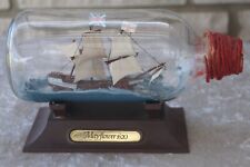 Schönes,gepflegtes  Buddelschiff /Flaschenschiff mit Ständer, " Mayflower 1620 "