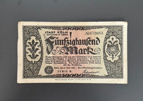Notgeld köln tausend - notgeld, köln,