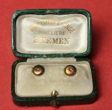 Antike 585 Gold Kragenknöpfe