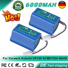 2x Akku Für Staubsauger Vorwerk Kobold VR100 7.4V 6Ah SCM61932 PN 46439 SCM67524