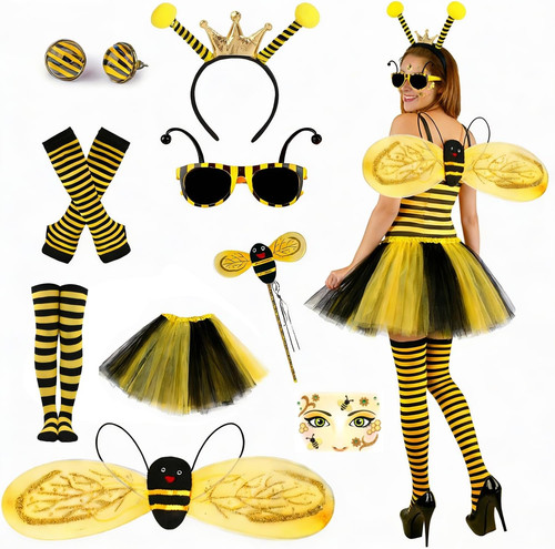9stk bienenkostüm erwachsene - bienenkostüm,