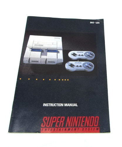 Super nintendo instruction - nintendo,