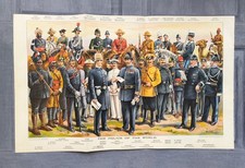 Antik 1913 Die Polizei Strafverfolgung der Welt Buchdruck Bild