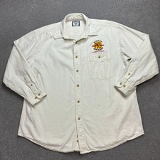 Lee Jeanshemd Erwachsene X Large weiß Cowboy Western USA Rodeo Retro 90er Her...