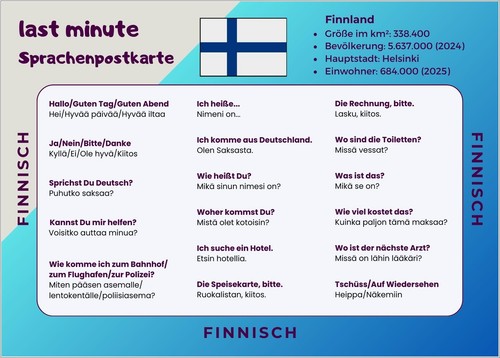 Postkarte finnisch für - postkarte,