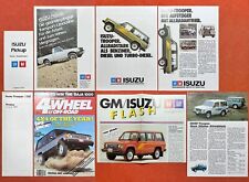 ➽ ISUZU TROOPER PICKUP | D/CH | prospekt brochure set preise magazin | 1982-86!