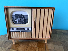 Fernseher Altmann 60er  Puppenhaus Puppenstube 1:12 dollhouse  tv television