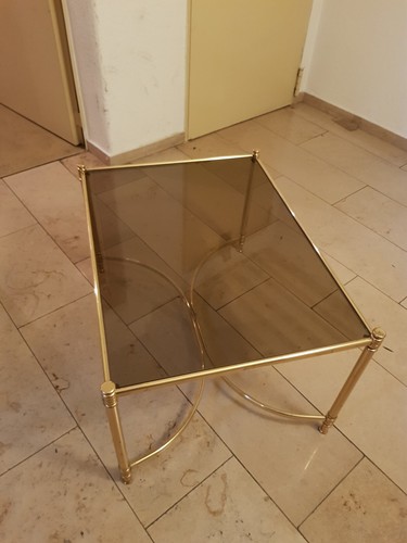 Couchtisch messing glas - couchtisch,