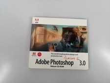 Adobe Photoshop 3.0 MAC Bildbearbeitung Vollversion Medienkit CD (ohne Ser. Num)
