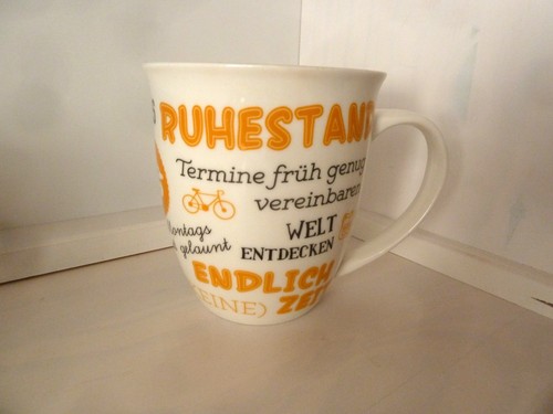 Jumbotasse ruhestandtasse mit - jumbotasse,