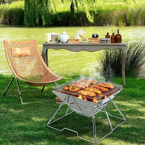 Edelstahl bbq grill faltbar - edelstahl,
