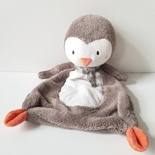 Pusblu Pinguin Schmusetuch Kuscheltuch Babytuch braun Schnuffeltuch Tier Vogel