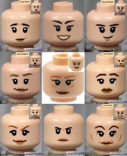 LEGO - 9x Female Heads Lot -