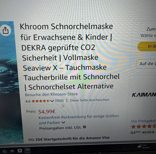 Schnorchelmaske für
