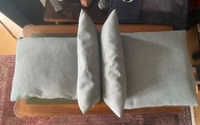 4 Sofakissen in unterschiedlichen Größen mit Füllung blau ????