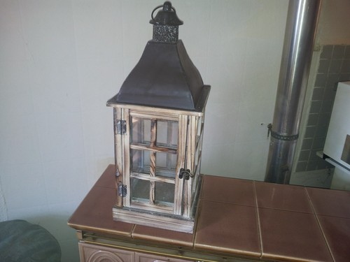 Laterne aus altholz vintage - altholz,