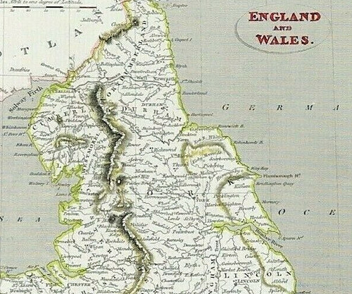 Karte von england wales - karte,