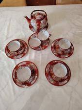 Japanisches Teeservice Rot Gold