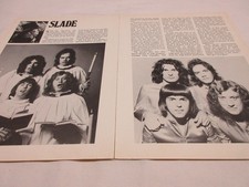 Slade  -  2 pages pictures/ words from UK Magazin