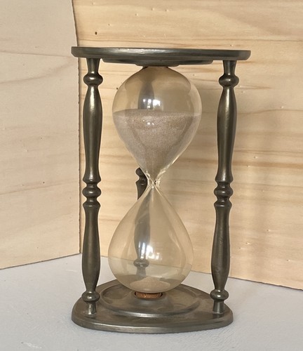 Vintage sanduhr uhr zinn - sanduhr,
