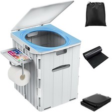 Tragbare campingtoilette 38l - tragbare,
