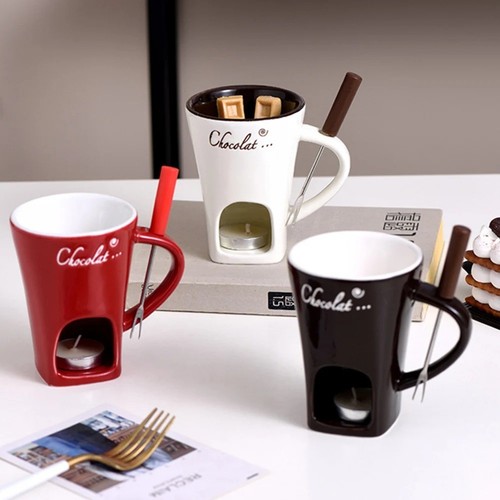 Schokoladenfondue keramik - schokoladenfondue,