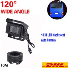 Rückfahrkamera Rückfahr Nachtsicht IR für Wohnmobil LKW KFZ Bus 10M Kabel DE