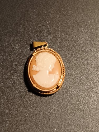 Vintage kamee anhänger oval - vintage,