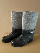 DDR Herren Lederstiefel Filzstiefel Arbeitsstiefel Gr. 28 (42) Winterstiefel NVA