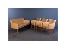 Garnitur Sofa Couch Lounge Sitz Sessel Tisch Vintage 2405_2701