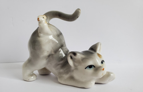Vintage katze mit maus - vintage,