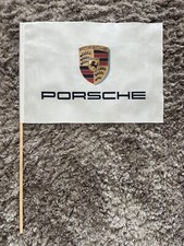 PORSCHE Flagge Original Stillänge ca. 70cm Flagge ca. 53x35