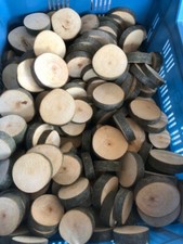 100 Stück 5-7cm Holzscheiben