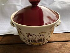 Stavangerflint  Mesterkokken Topf Auflaufform mit Deckel Flamingo 60s Norway