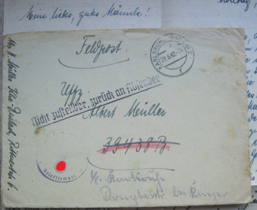 Feldpostbrief mit stempel - feldpostbrief,
