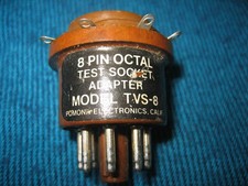 Pomona TVS-8   8-Pin Octal Compact Tube Test Socket Adapter for Tube Tester