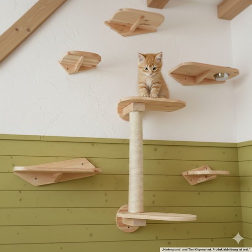 Katzen kletterpark 6teilig - kletterpark,