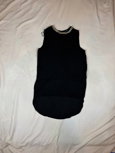 Black blouse with gold - black,